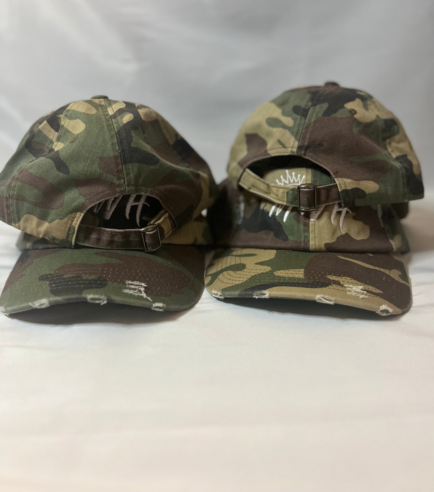 Camo Distressed Hat